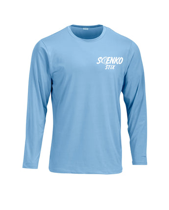 Baby Blue Long Sleeve Performance Shirt