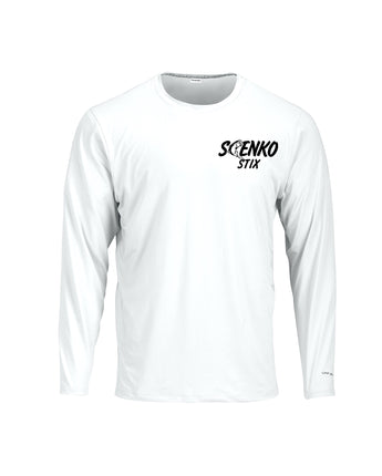 White Long Sleeve Performance Shirt